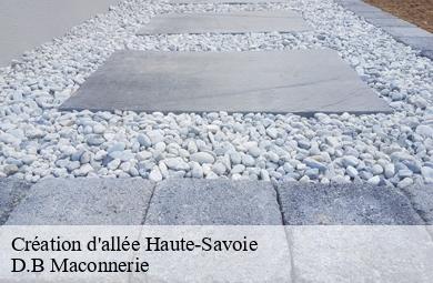 Création d'allée 74 Haute-Savoie  D.B Maconnerie