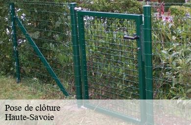 Pose de clôture