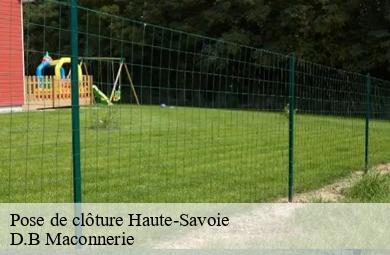 Pose de clôture