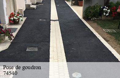 Pose de goudron