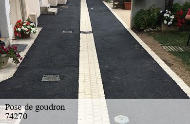 Pose de goudron