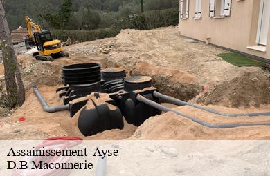 Assainissement   ayse-74130 D.B Maconnerie