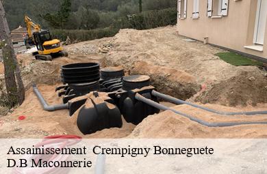 Assainissement   crempigny-bonneguete-74150 D.B Maconnerie