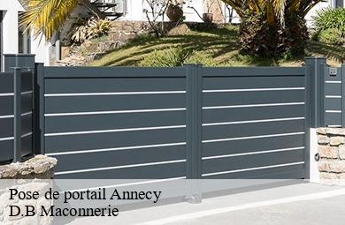 Pose de portail  annecy-74000 D.B Maconnerie