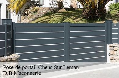 Pose de portail  chens-sur-leman-74140 D.B Maconnerie