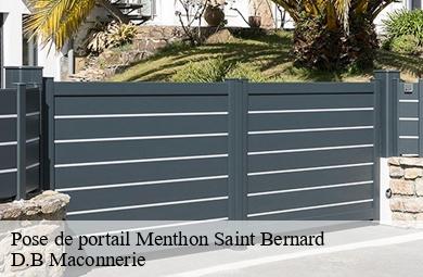 Pose de portail  menthon-saint-bernard-74290 D.B Maconnerie