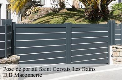 Pose de portail  saint-gervais-les-bains-74170 D.B Maconnerie