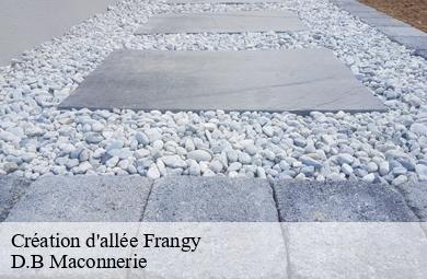 Création d'allée  frangy-74270 D.B Maconnerie