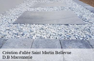Création d'allée  saint-martin-bellevue-74370 D.B Maconnerie