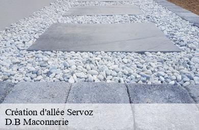 Création d'allée  servoz-74310 D.B Maconnerie