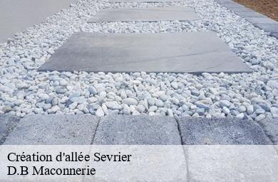 Création d'allée  sevrier-74320 D.B Maconnerie