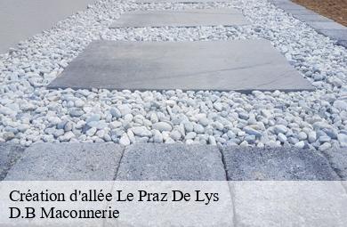 Création d'allée  le-praz-de-lys-74440 D.B Maconnerie