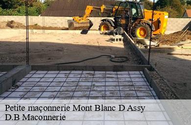 Petite maçonnerie  mont-blanc-d-assy-74480 D.B Maconnerie