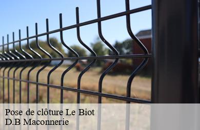 Pose de clôture  le-biot-74430 D.B Maconnerie