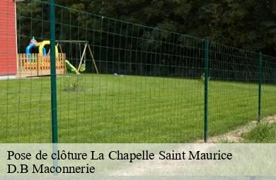 Pose de clôture