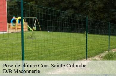 Pose de clôture