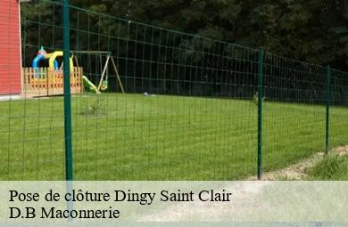Pose de clôture