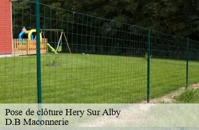 Pose de clôture