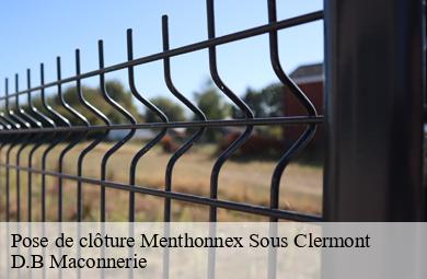 Pose de clôture  menthonnex-sous-clermont-74270 D.B Maconnerie