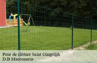 Pose de clôture