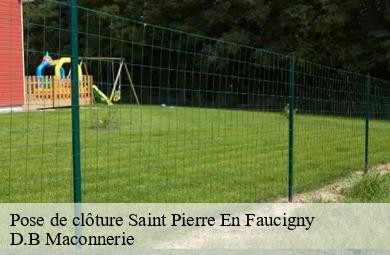 Pose de clôture