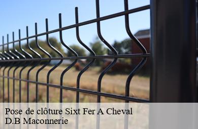 Pose de clôture  sixt-fer-a-cheval-74740 D.B Maconnerie