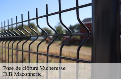 Pose de clôture  vacheresse-74360 D.B Maconnerie