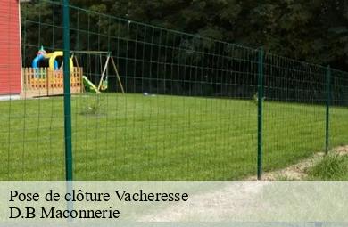 Pose de clôture
