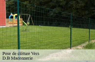 Pose de clôture