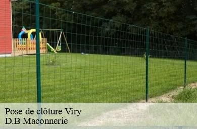 Pose de clôture