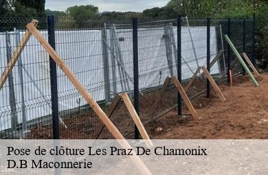 Pose de clôture